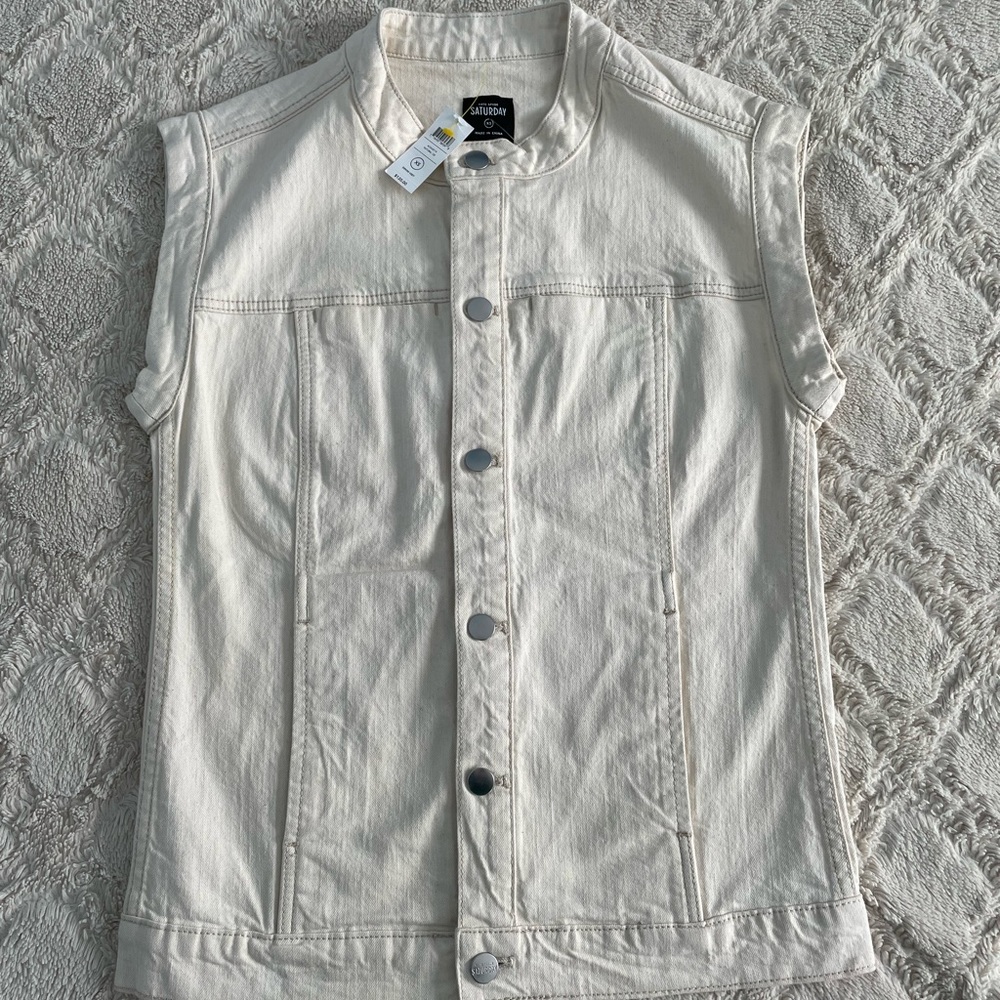Kate Spade Saturday Denim Vest, Size XS. NWT!